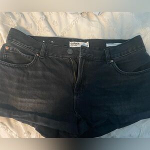 Garage Black Denim low rise cuffed